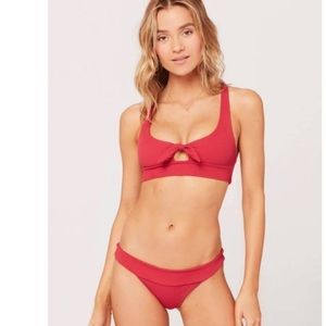 L*Space Strawberry Red Bikini Set